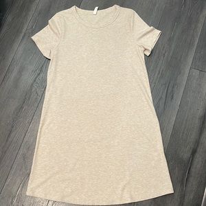 Mts short sleeve beige dress. Size S